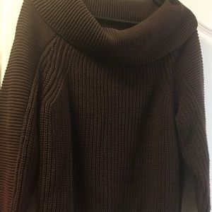 Chocolate Cowl Neck Sweater